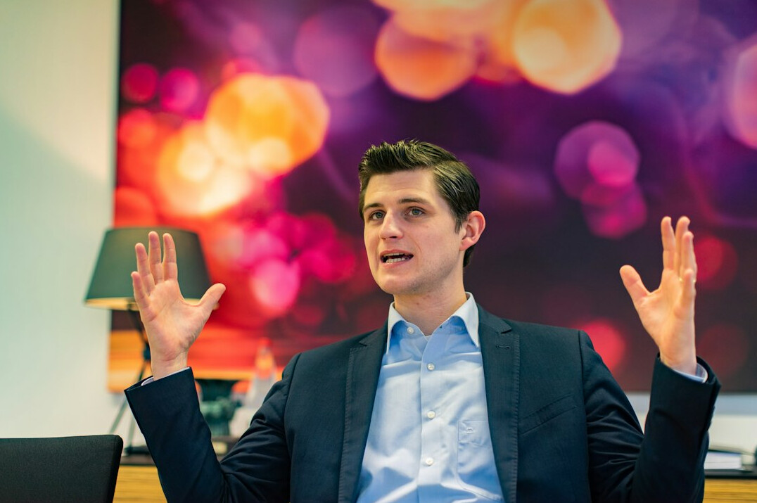 person giving presentation