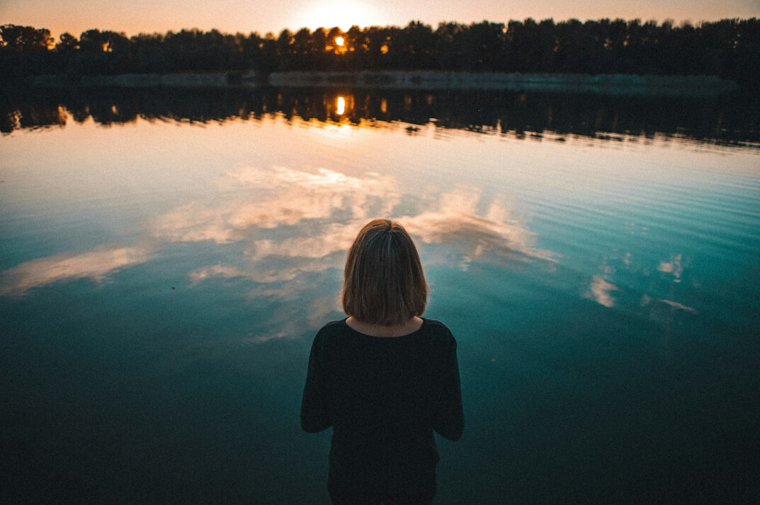 person reflecting on life goals